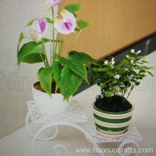 Metal Painting Flower Pot Frame Stand metal bicycle